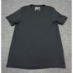 Ortovox Shirt Mens XL Black Merino Wool Base Layer Thermal Short Sleeve